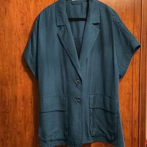Chico's Blue Wide Leg Pantsuit